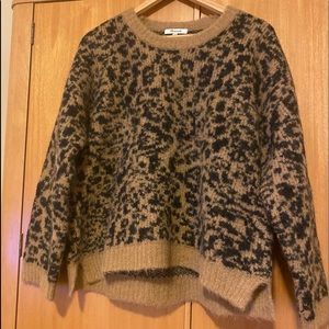 Madewell Leopard print sweater